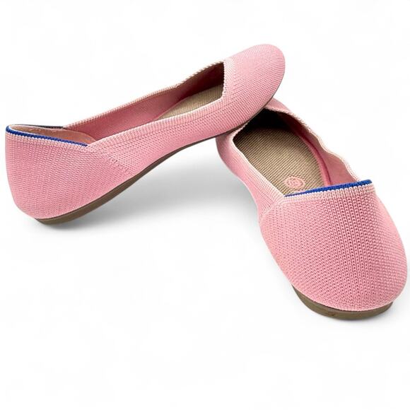 Rothy's The Flat 8.5 Begonia Pink Retired Round Toe Ballet Slip On Comfort Shoes - Picture 9 of 10